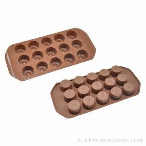 Classic round silicone chocolate molds with 15 cavity